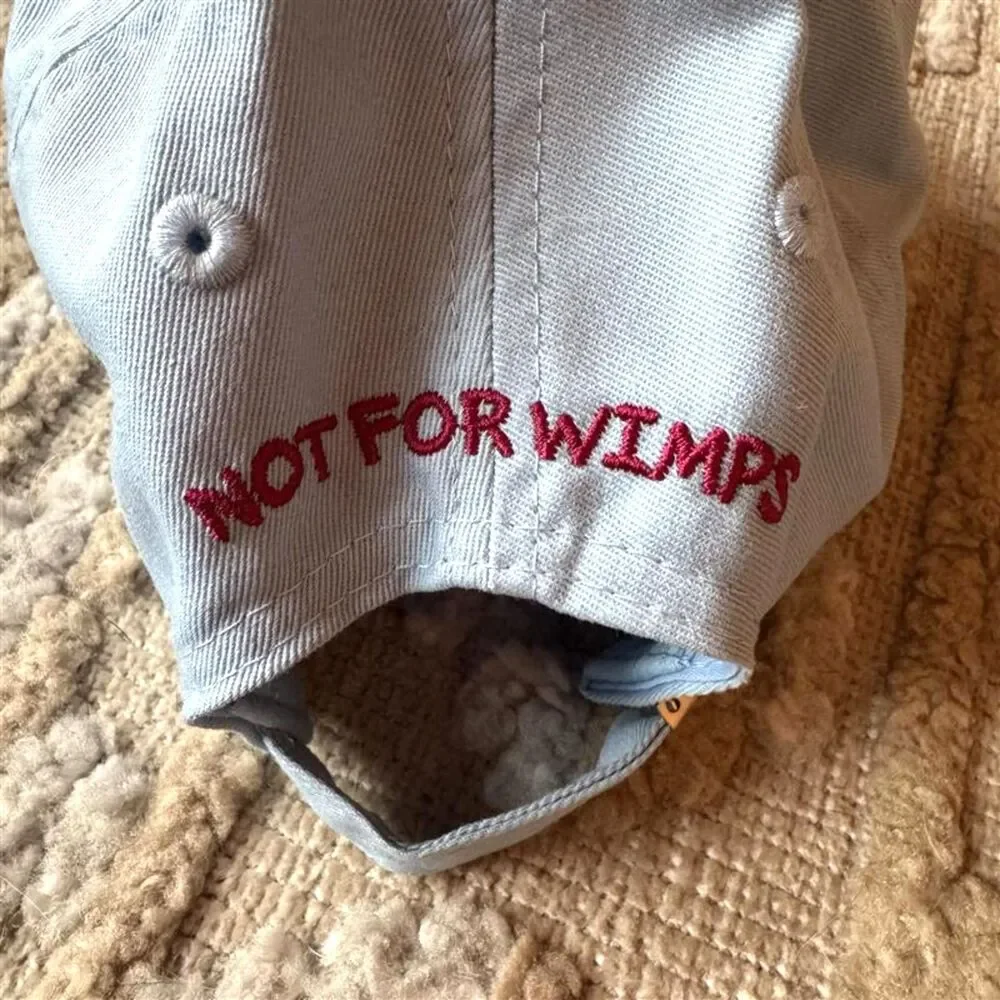 Fruit Riot! Not For Wimps Baseball Cap Hat Light Blue Embroidered Adjustable